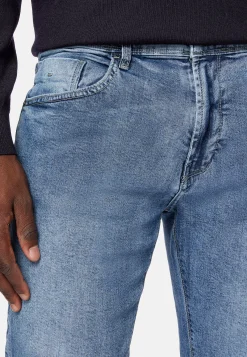 5 Poches En Denim Clair
