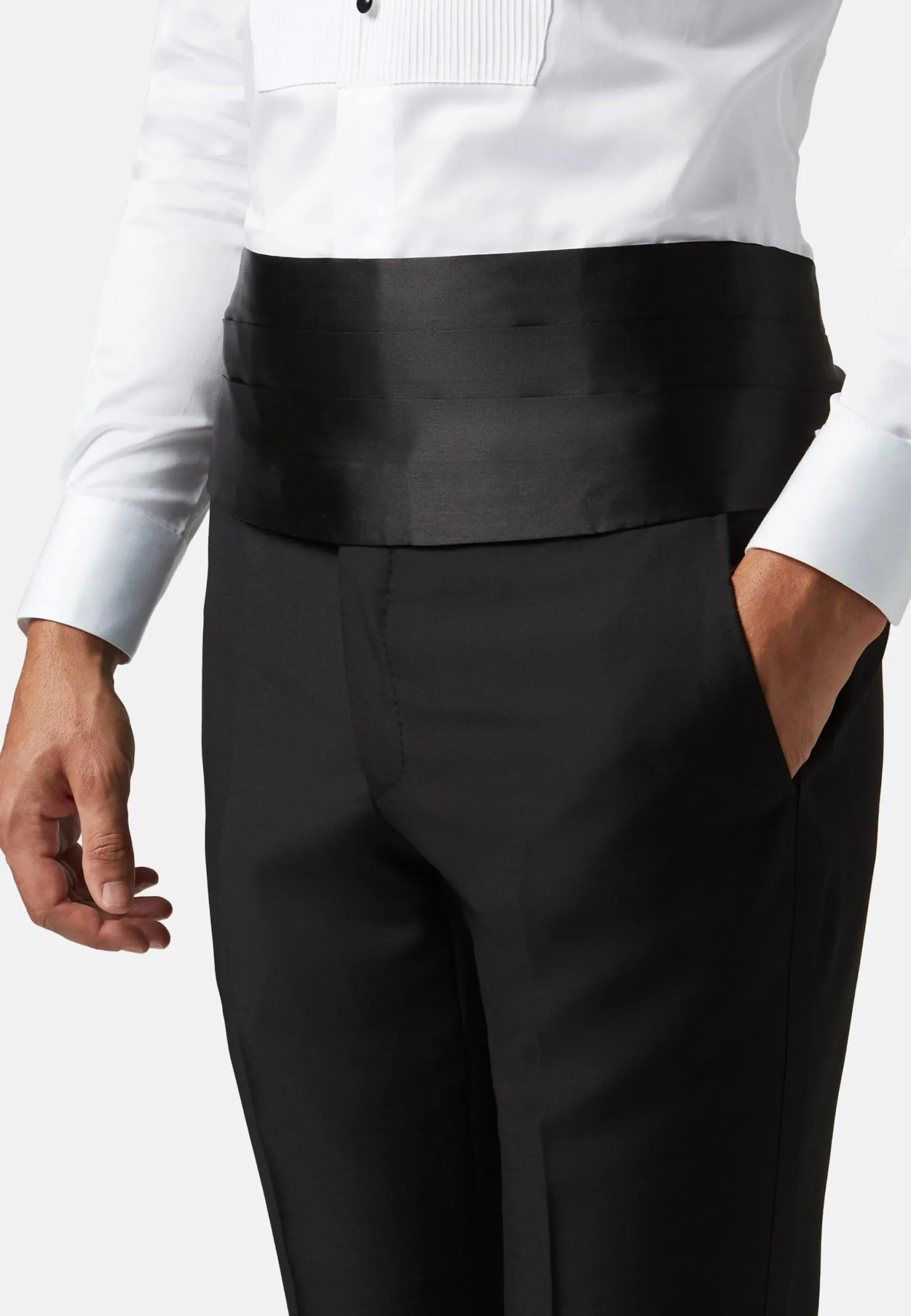 Bande-ceinture De Smoking En Soie