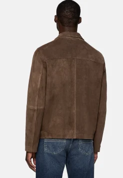 Blouson Aviateur En Daim Véritable