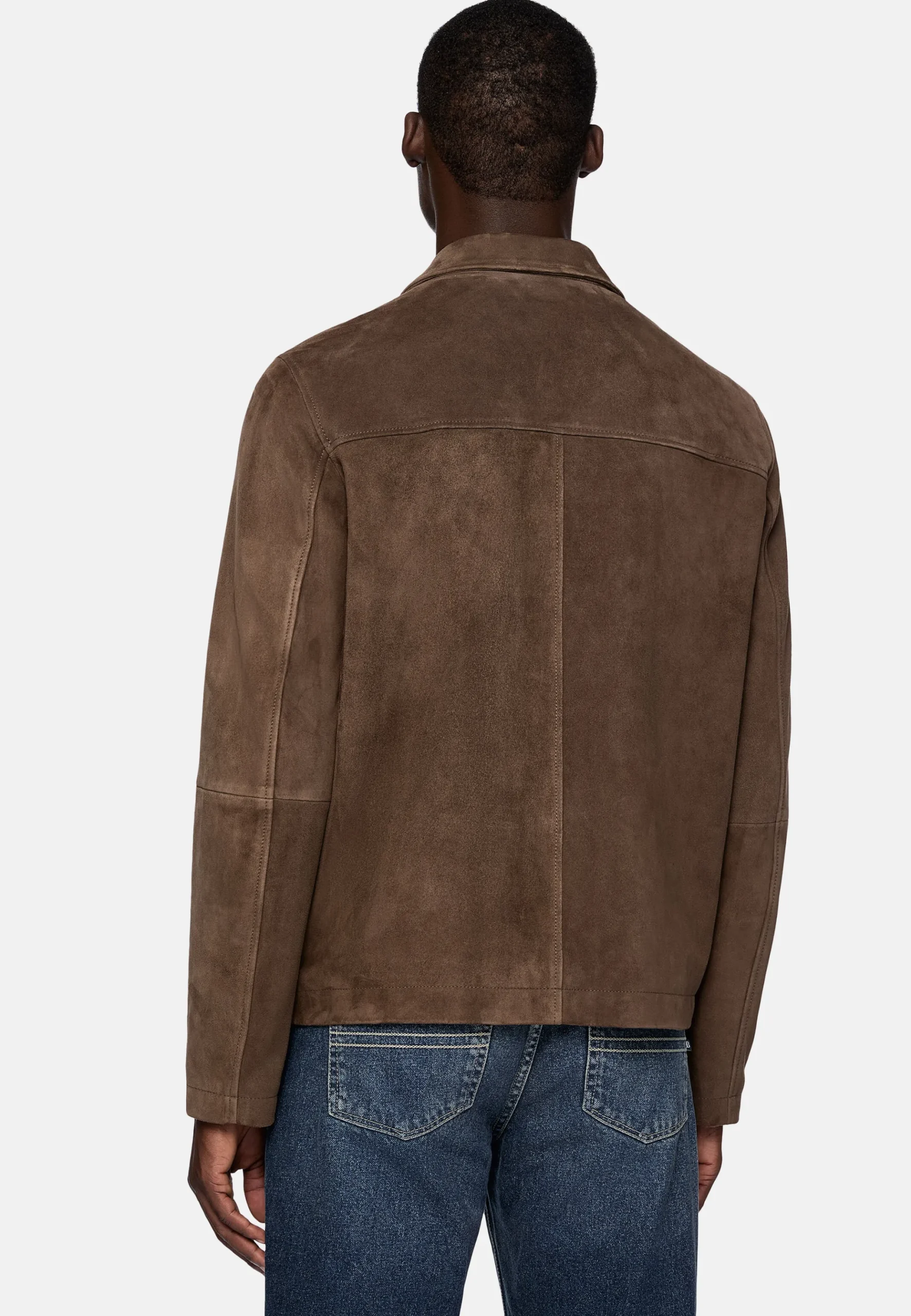 Blouson Aviateur En Daim Véritable