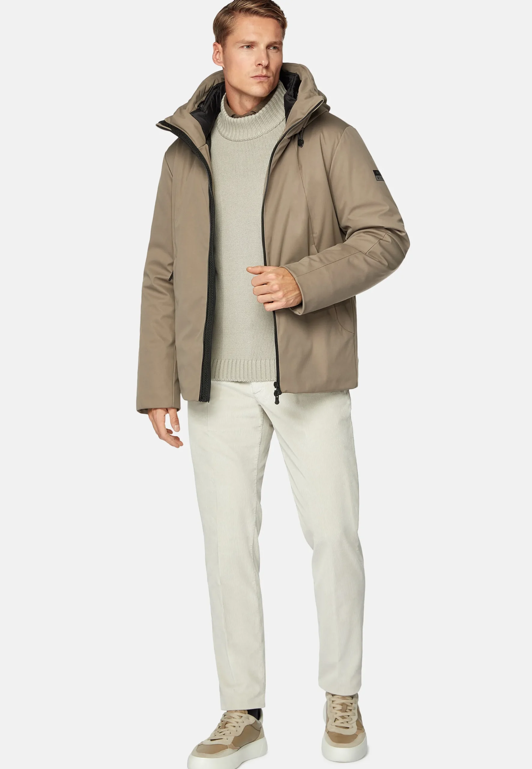 Blouson Block En Tissu Technique Rembourré