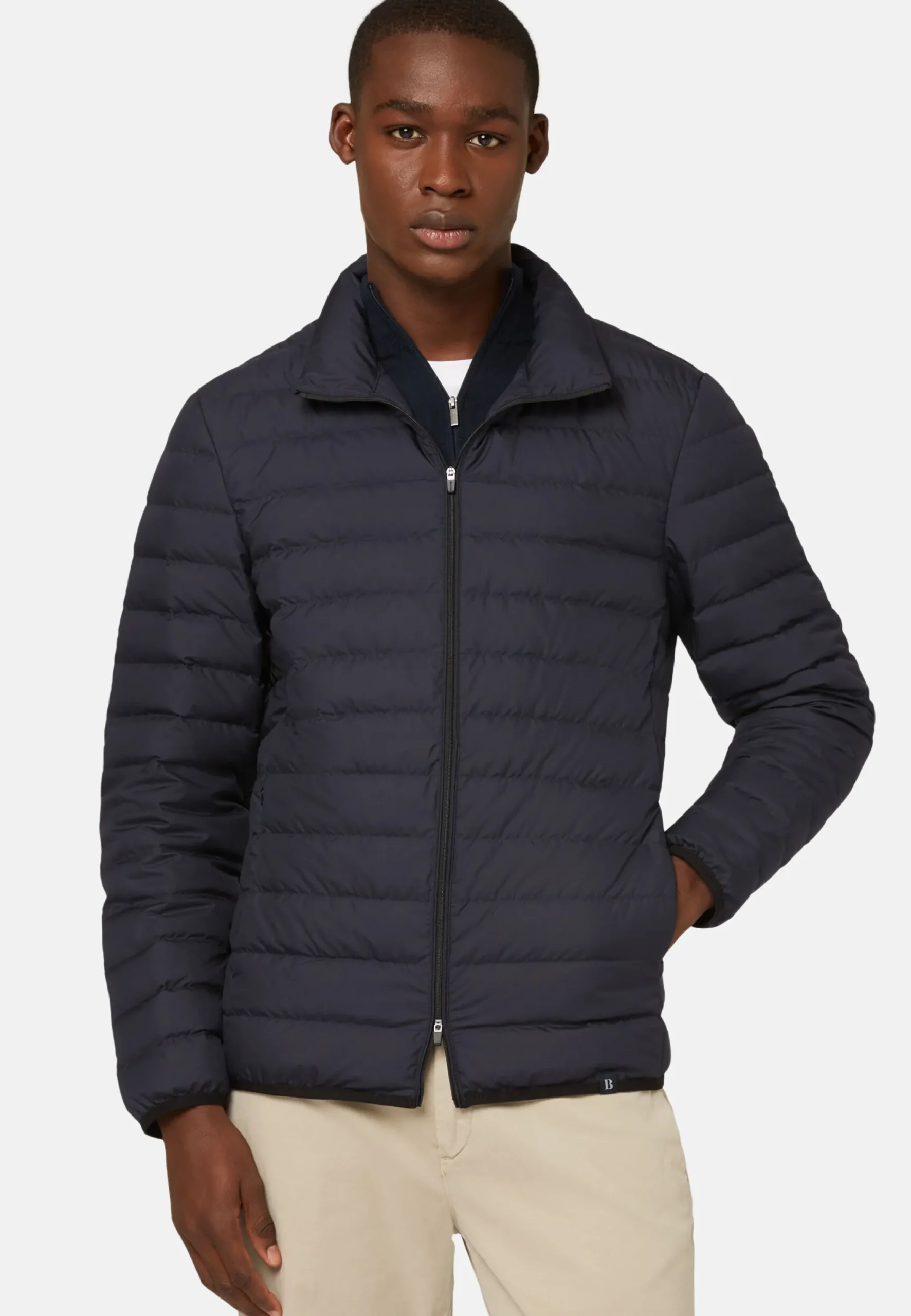 Bomber En Tissu Recyclé Et Duvet D'Oie
