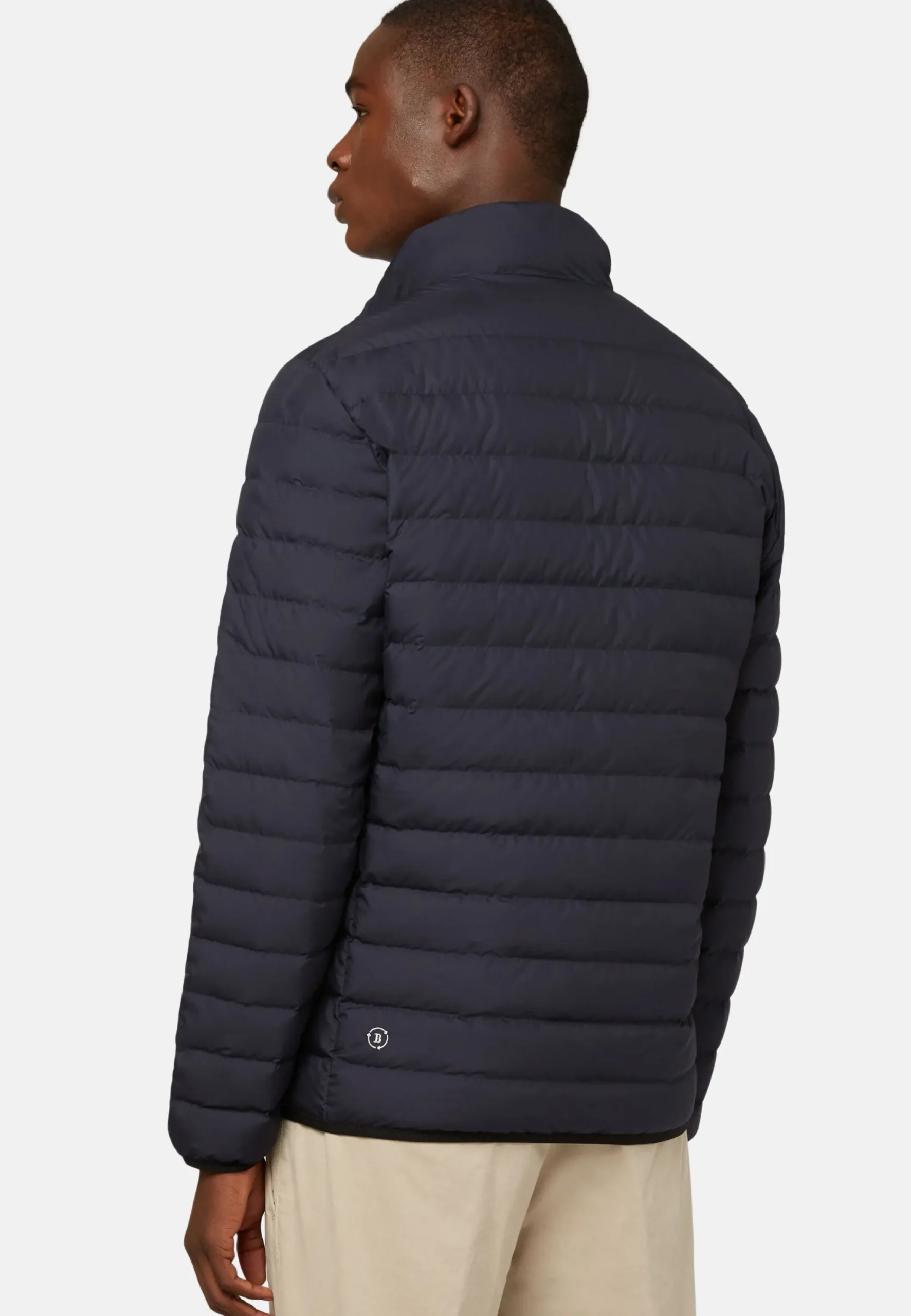 Bomber En Tissu Recyclé Et Duvet D'Oie