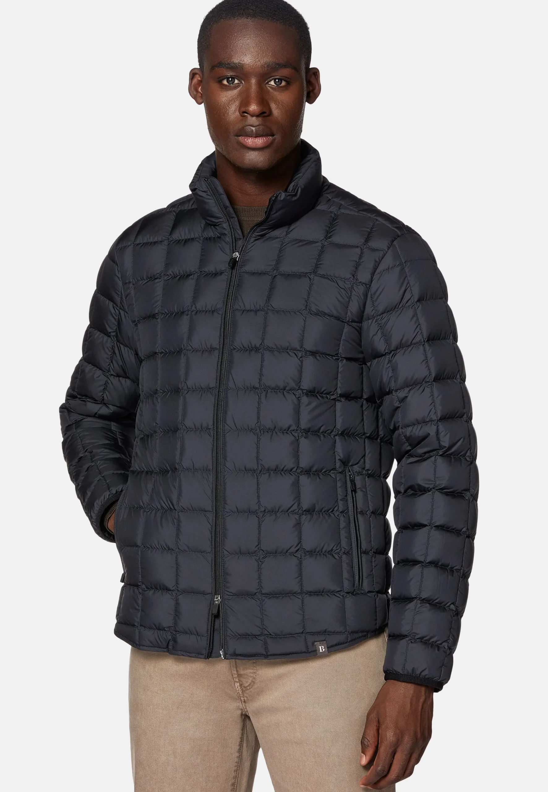 Bomber En Tissu Technique En Plume D'Oie