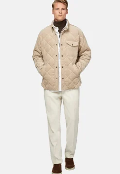 Bomber Rembourré En Velours De Coton