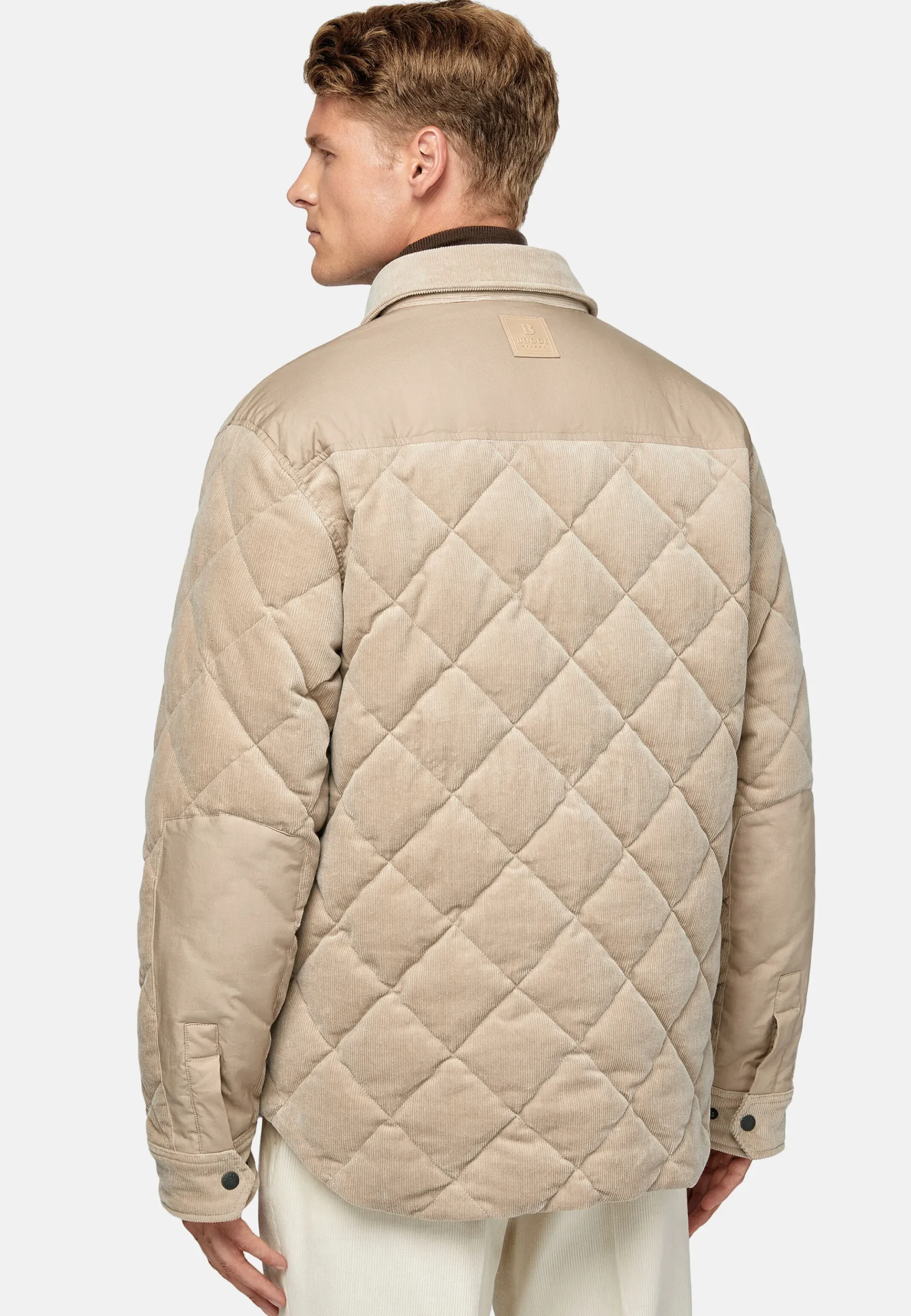 Bomber Rembourré En Velours De Coton