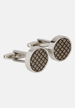 Boutons De Manchette De Chemise Ronds Avec Logo