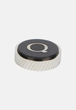 Boutons De Manchette Ronds Lettre Q