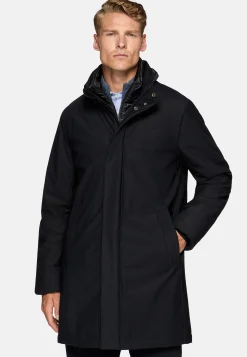 Car Coat En Tissu Technique Rembourré