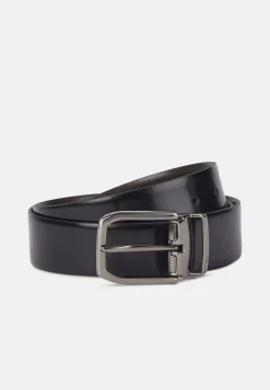 Ceinture Réversible En Cuir Lisse