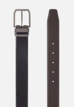 Ceinture Réversible En Cuir Lisse