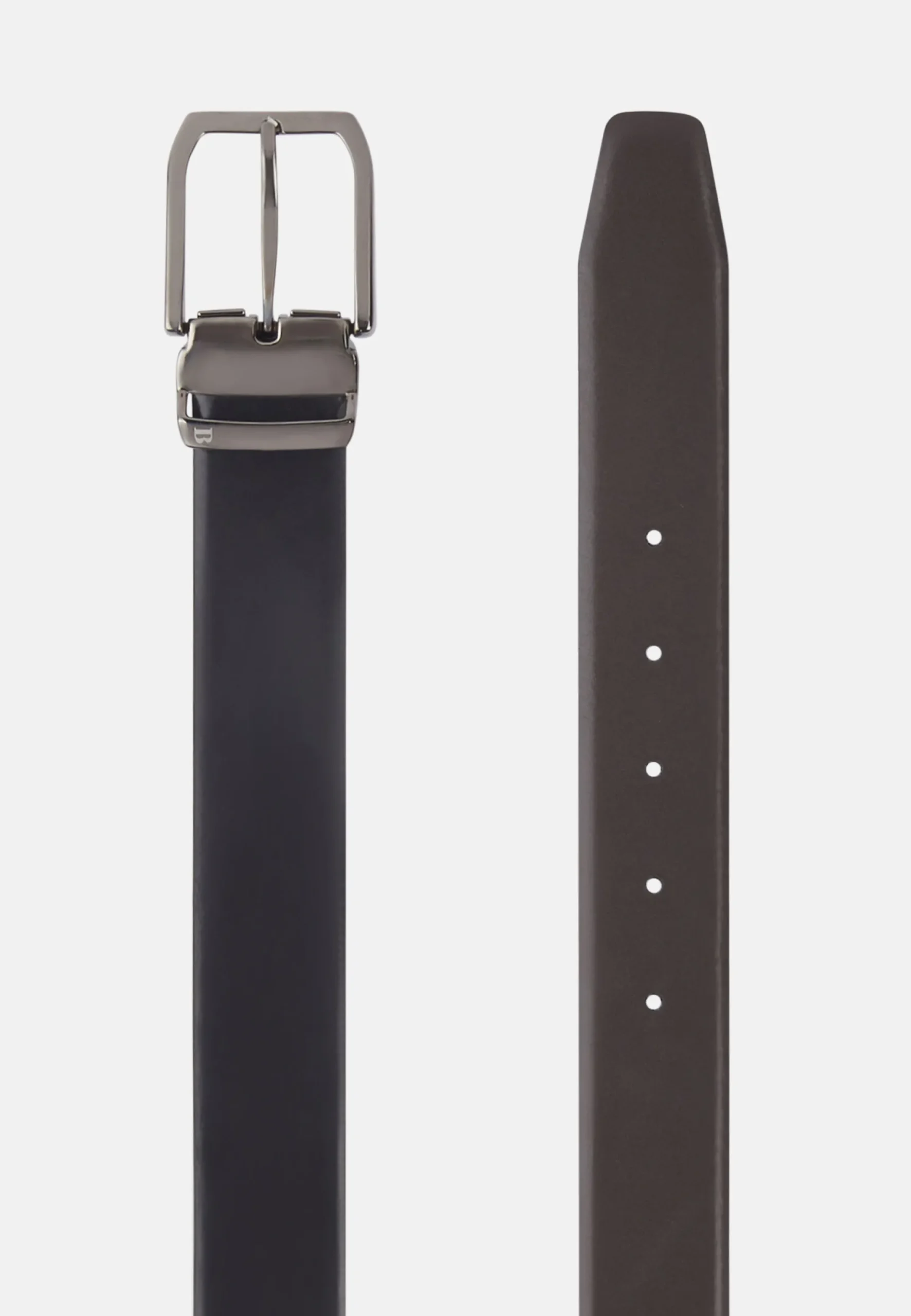 Ceinture Réversible En Cuir Lisse