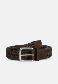 Ceinture Tressée Extensible En Cuir Mélangé