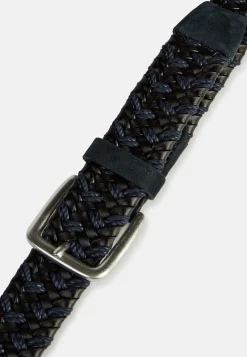Ceinture Tressée Extensible En Cuir Mélangé