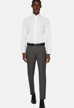 Chemise Blanche En Coton Extensible Slim Fit