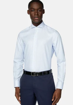 Chemise En Coton Dobby Slim Fit