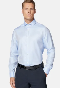Chemise En Coton Dobby Slim Fit