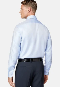 Chemise En Coton Dobby Slim Fit