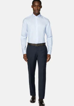 Chemise En Coton Dobby Slim Fit