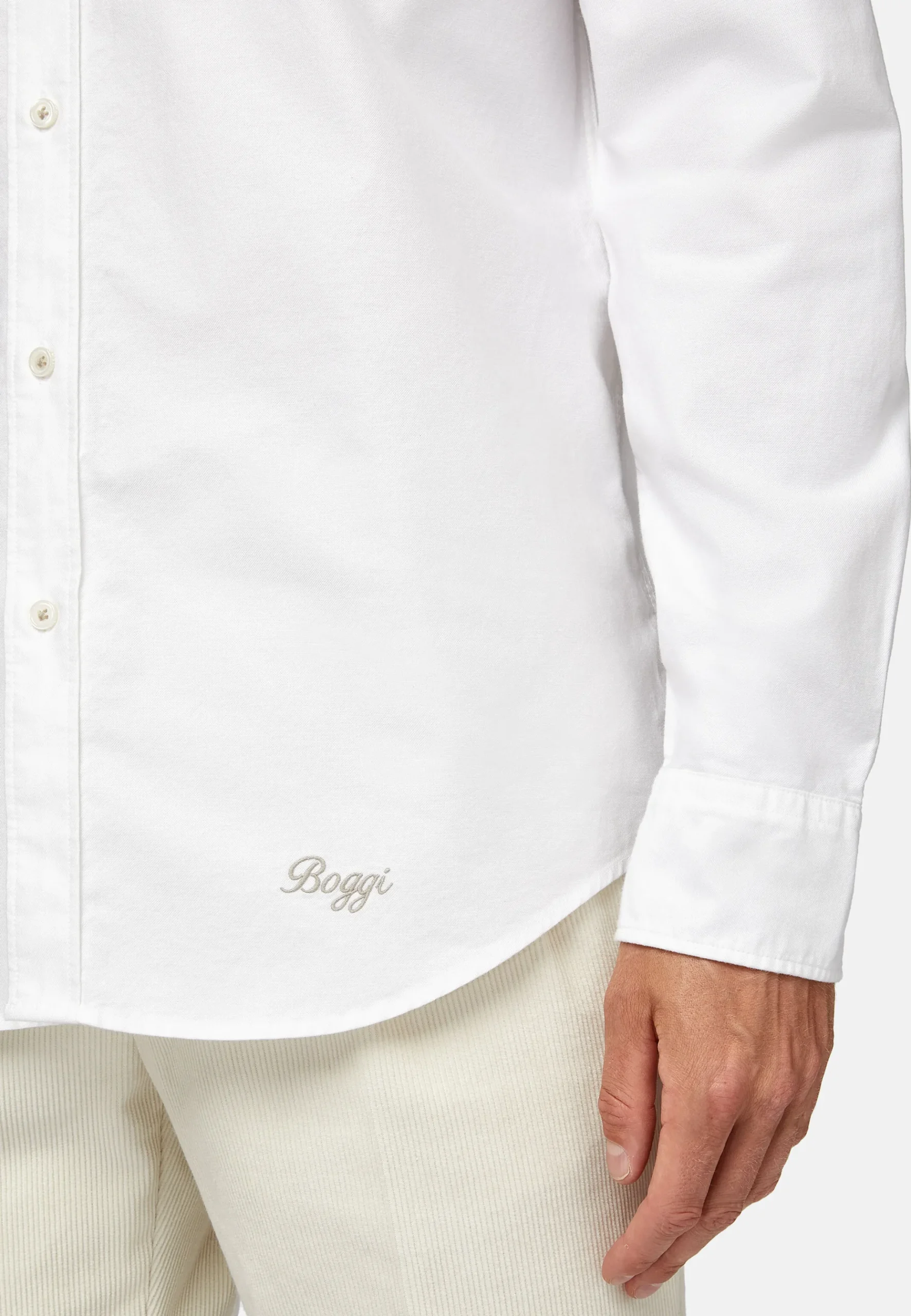 Chemise En Coton Oxford Bio Coupe Droite