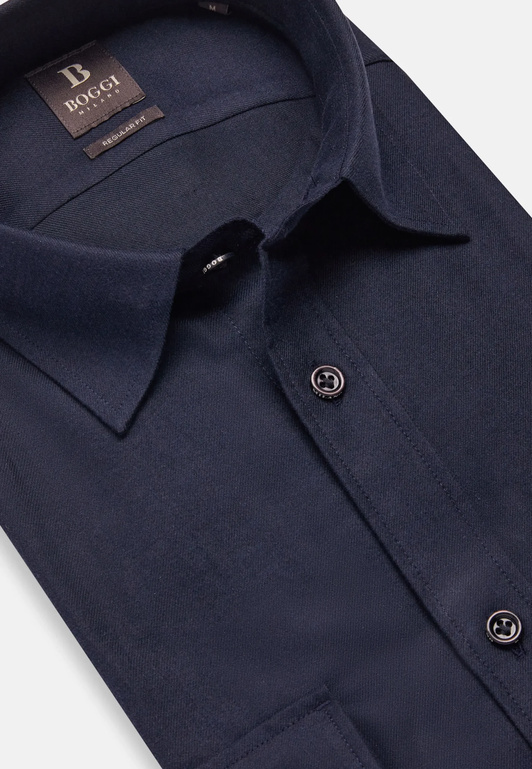 Chemise En Flanelle De Coton Tencel Regular Fit