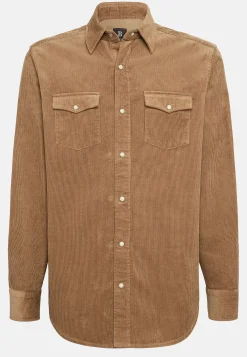 Chemise En Velours De Coton Regular Fit