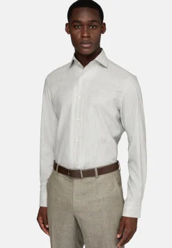 Chemise Nid D'Abeille En Coton Regular Fit