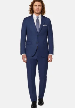 Costume Bleu En Pure Laine