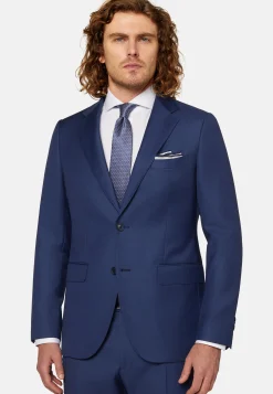 Costume Bleu En Pure Laine