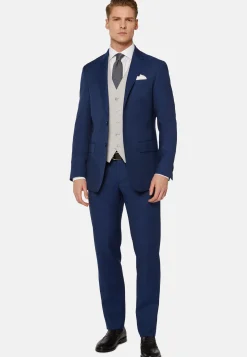 Costume Bleu Roi En Pure Laine