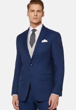 Costume Bleu Roi En Pure Laine