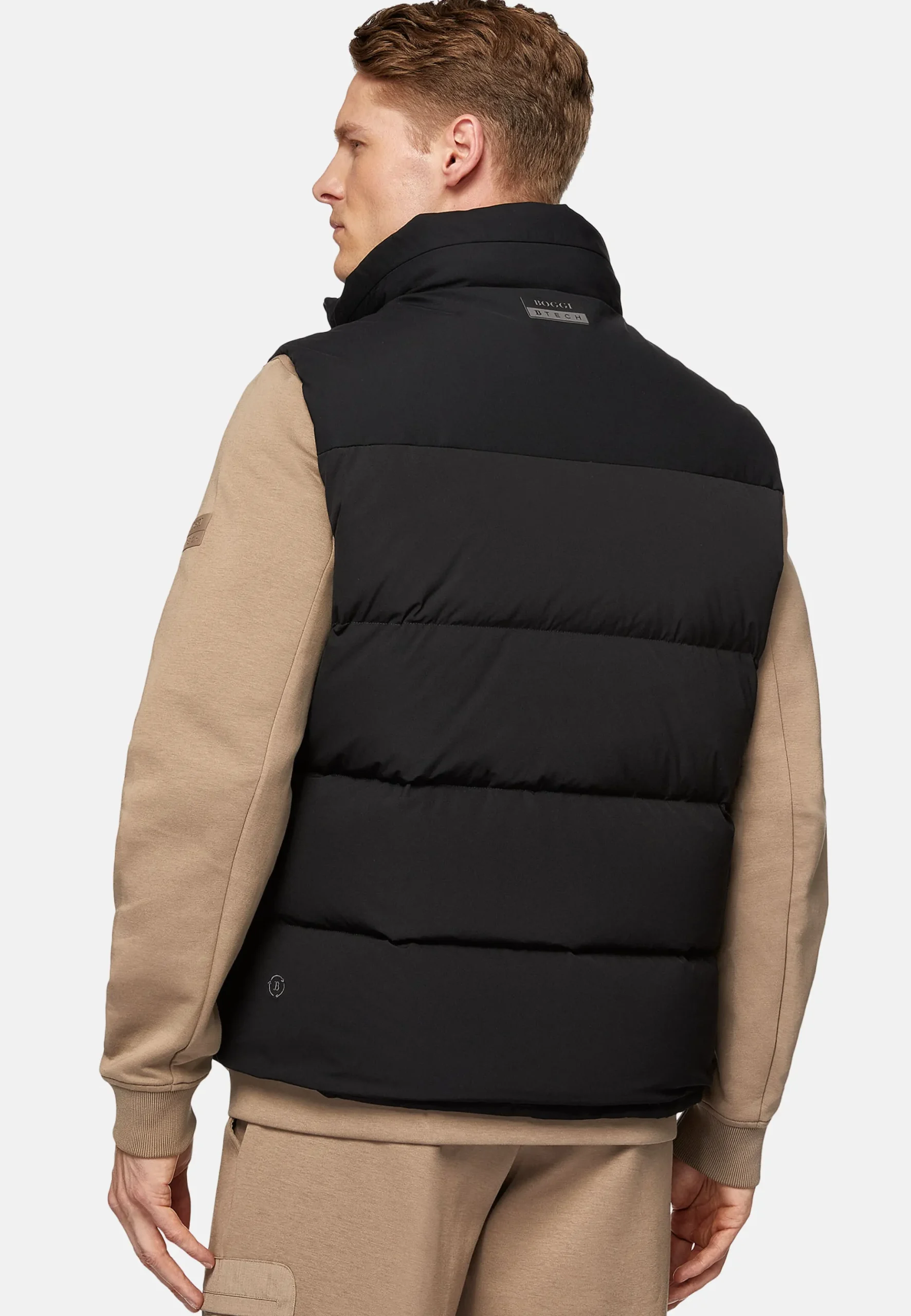 Gilet En Nylon Extensible En Plume D'Oie B Tech