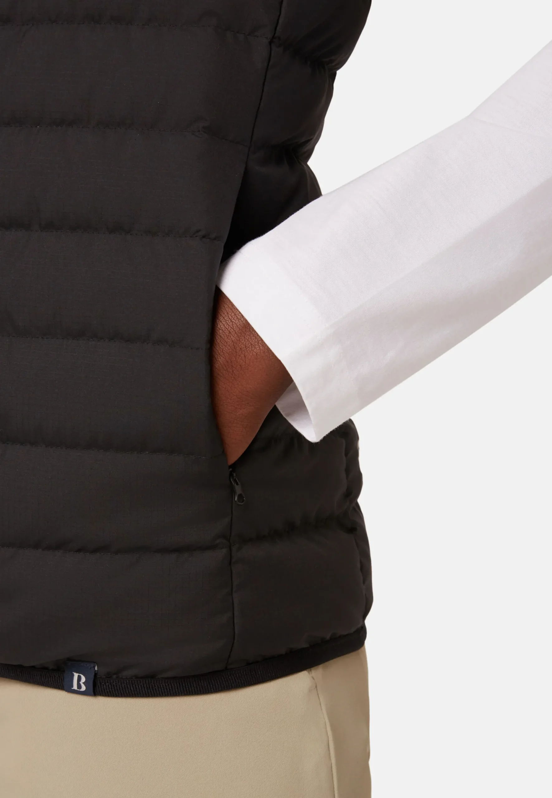 Gilet En Tissu Recyclé En Duvet D'Oie