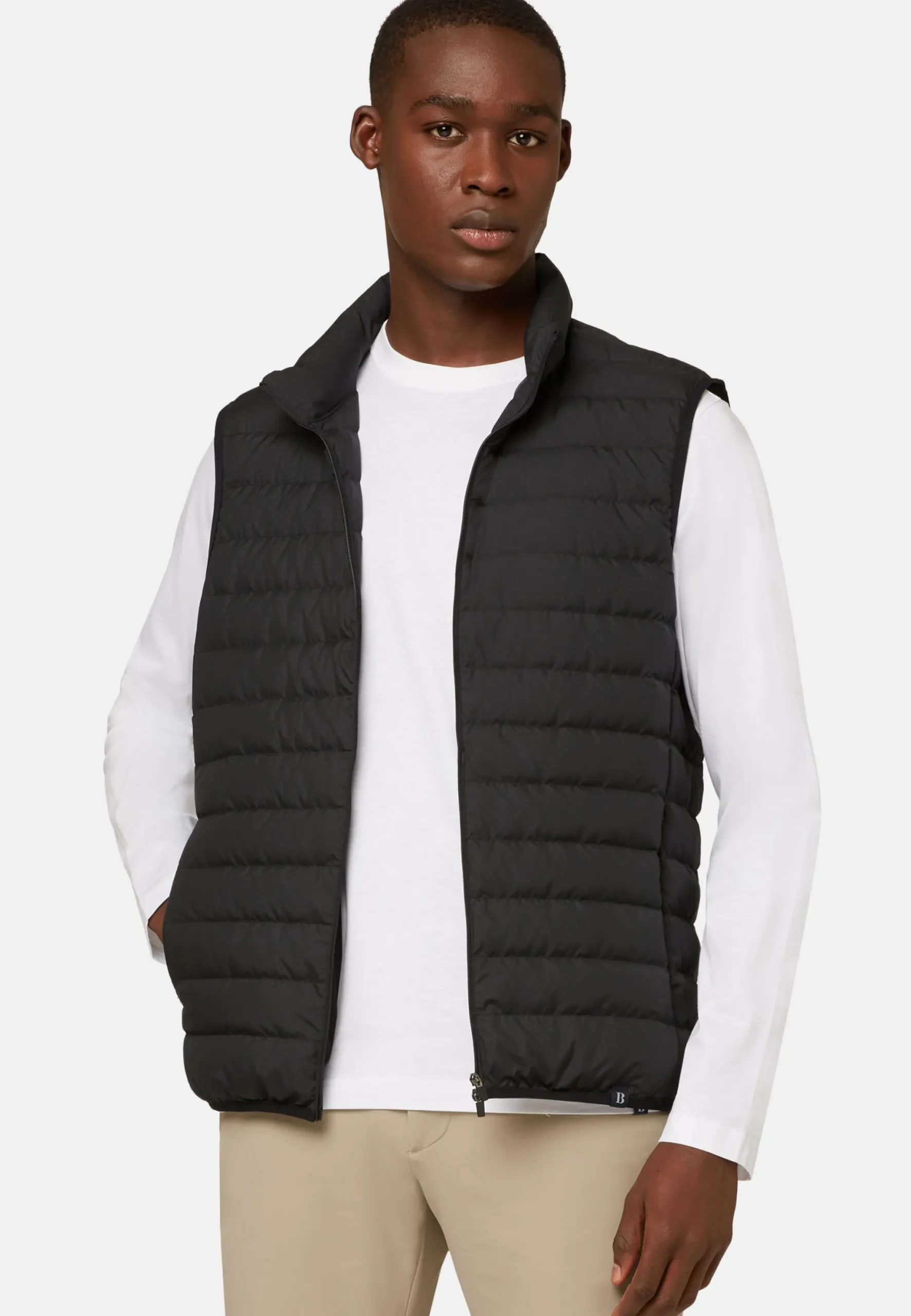 Gilet En Tissu Recyclé En Duvet D'Oie