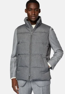 Gilet En Tissu Technique De Plume D'Oie