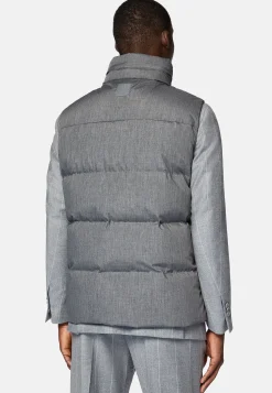 Gilet En Tissu Technique De Plume D'Oie