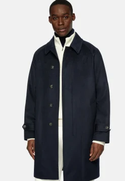 Manteau À Simple Boutonnage En Laine Cachemire
