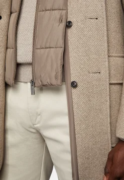 Manteau Avec Capuche En Laine Mélangée