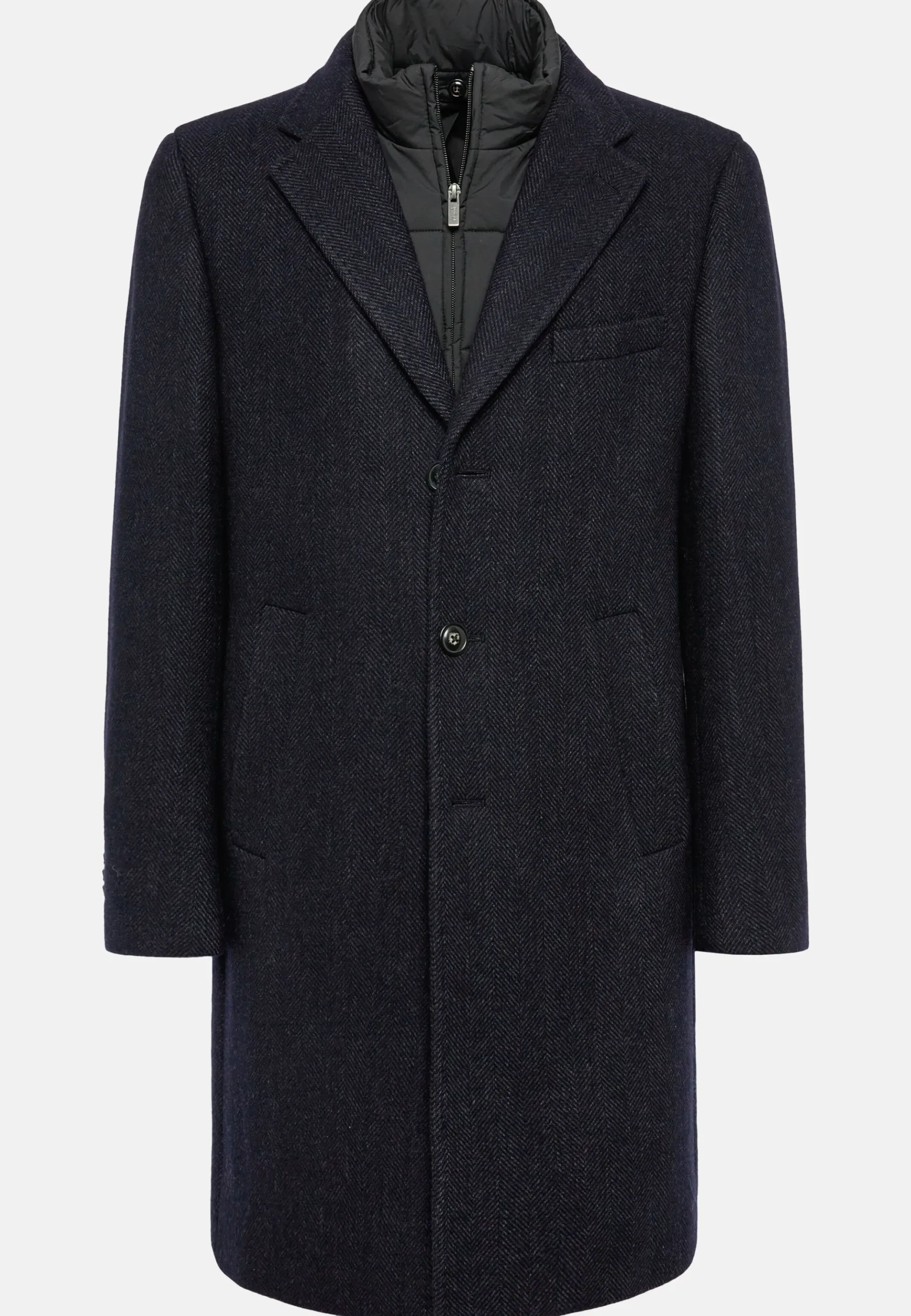 Manteau Avec Gilet En Cachemire Mélangé