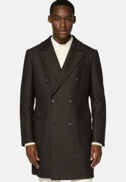 Manteau Croisé En Laine