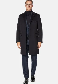 Manteau Droit En Cachemire Mélangé