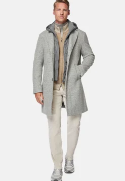 Manteau En Jersey De Laine Avec Plastron