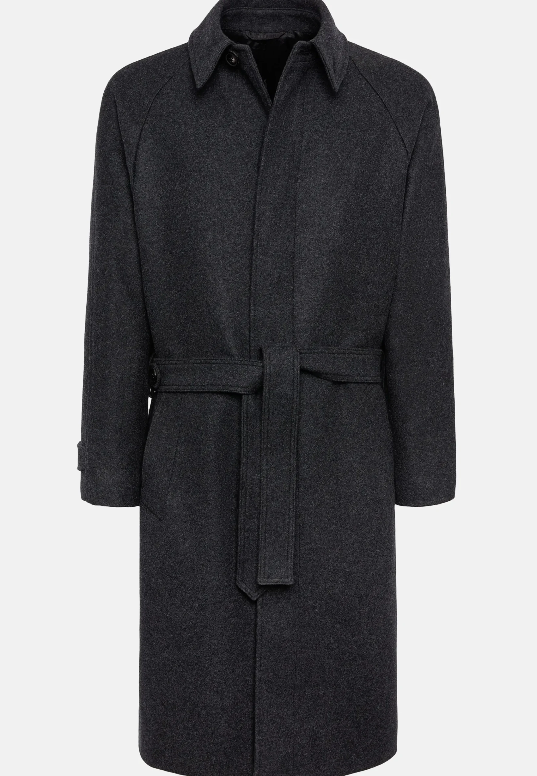 Manteau En Laine À Simple Boutonnage