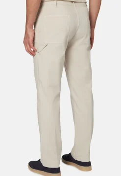 Pantalon En Coton Extensible