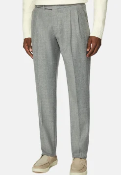 Pantalon En Flanelle Extensible.