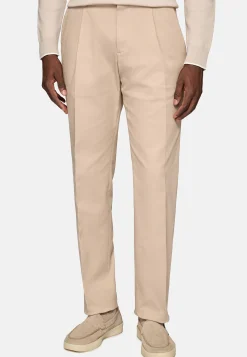 Pantalon En Gabardine De Coton Extensible
