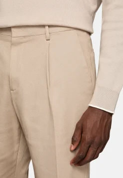 Pantalon En Gabardine De Coton Extensible