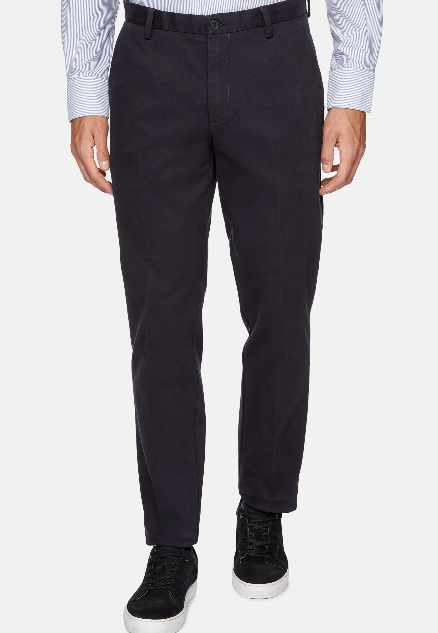 Pantalon En Tricotine De Coton