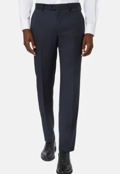Pantalon Micro Structurée En Laine