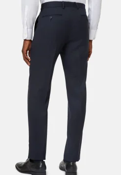 Pantalon Micro Structurée En Laine